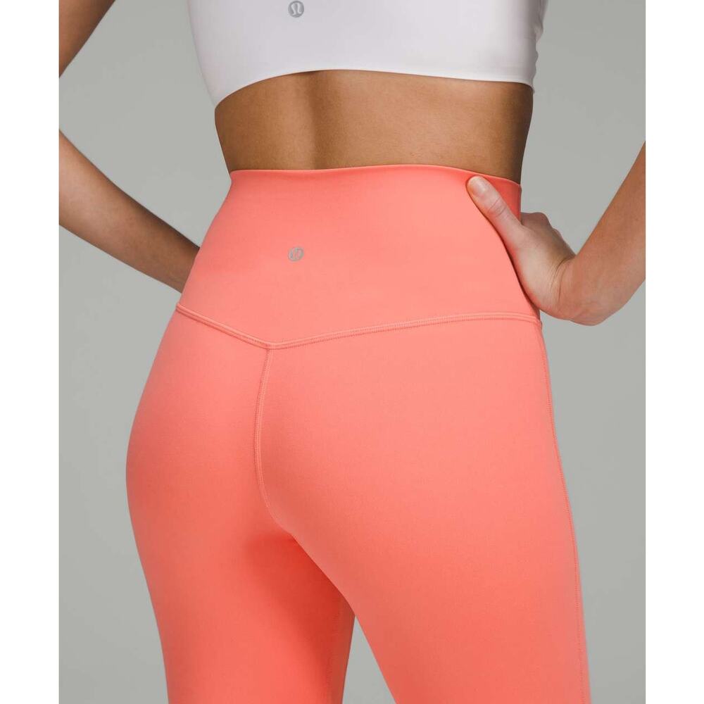 Lululemon Align High‑Rise Pant 28” Nulu Size 2 Raspberry Cream - Picture 4 of 7